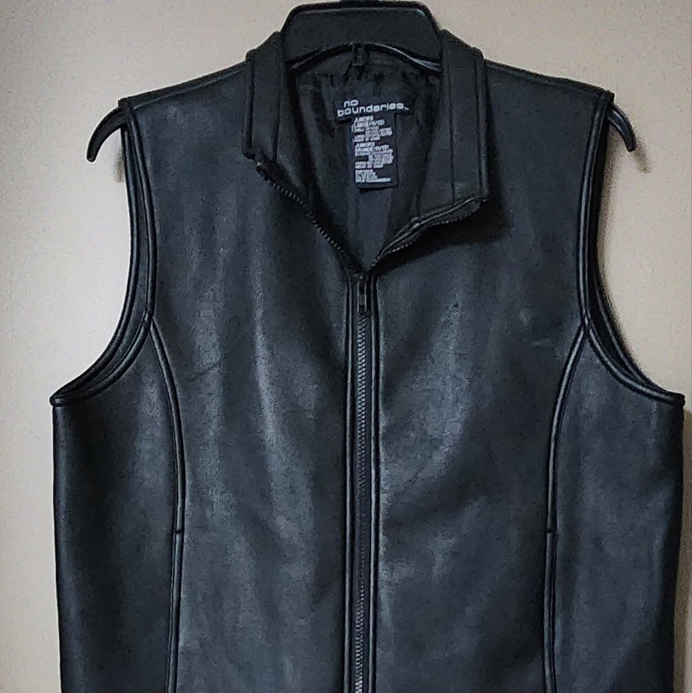 Black Leather Vest